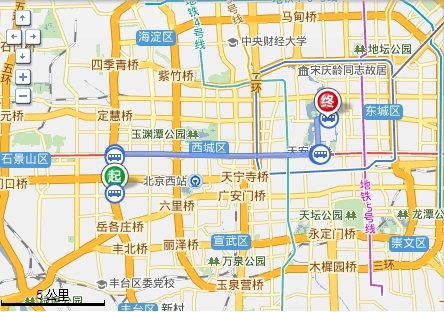 从丰台郑常庄到北京景山公园坐几路公交车