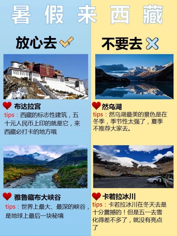 暑假去西藏旅游攻略来喽