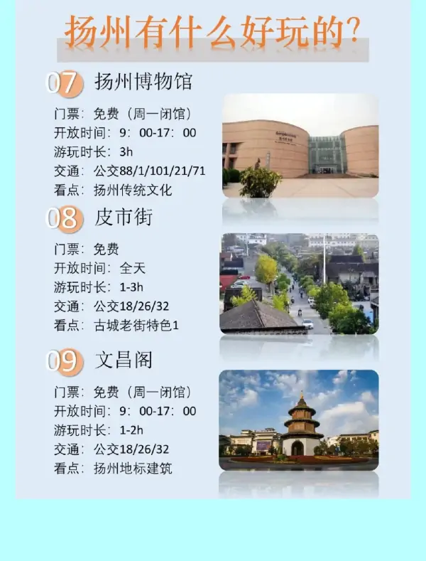 放假来扬州最强旅游攻略已备好