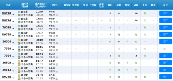 从库尔勒到北疆有哪些火车旅游线路