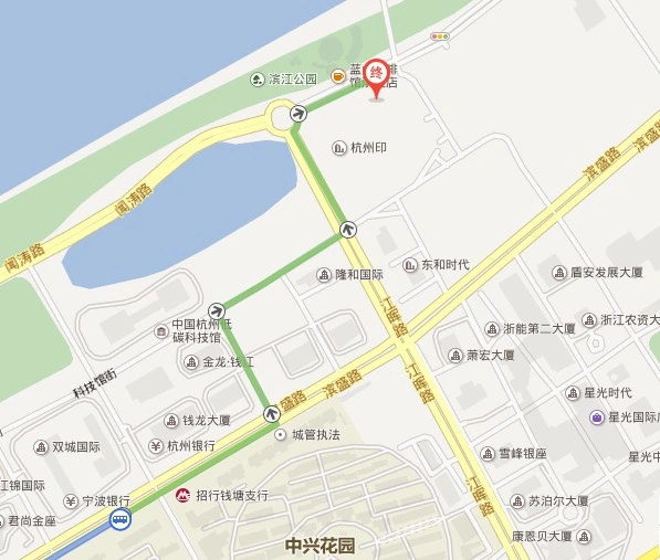 杭州复兴路白塔人家到星光大道二期坐公交应该怎么走？