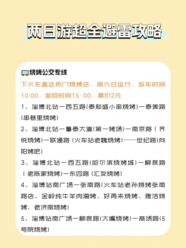 写给6-9月来淄博旅游的同学们！