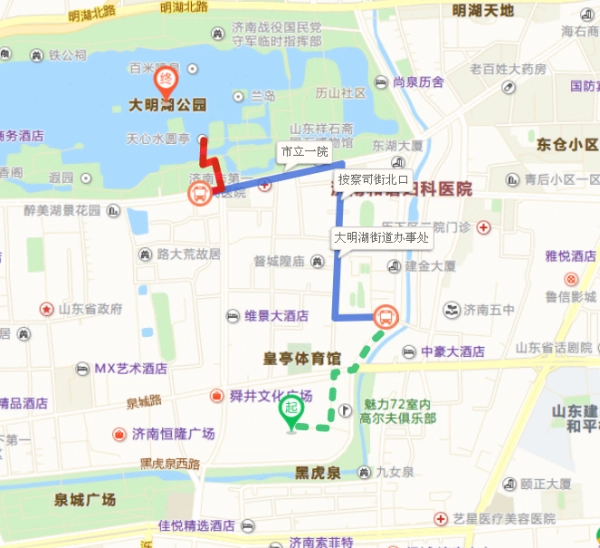 印象济南到大明湖坐几路公交车