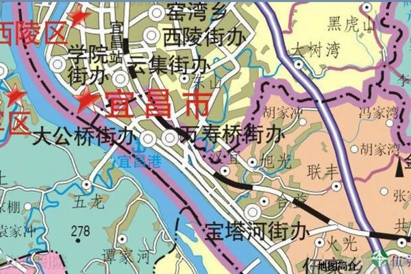 宜昌市，西陵区，伍家岗区，东山开发区，分界地方在哪？港窑路502研究所属于哪个区？我微信定位显示的