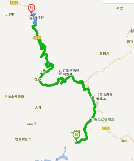 井冈山火车站到黄洋界风景区怎么走