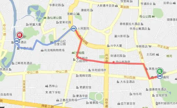 请问从紫马岭公园可以搭什么公交去孙文西路步行街 请详细路线。