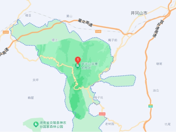 井冈山在哪里个省份的哪个地方